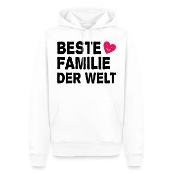 Familie Papa Mama Geschwister Opa Oma - Männer Premium Bio Hoodie - Weiß - Vorne - Nico (187cm)
