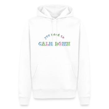 Satz, den Sie brauchen, um Taylor rosa und grün zu beruhigen - Männer Premium Bio Hoodie - Weiß - Vorne - Nico (187cm)