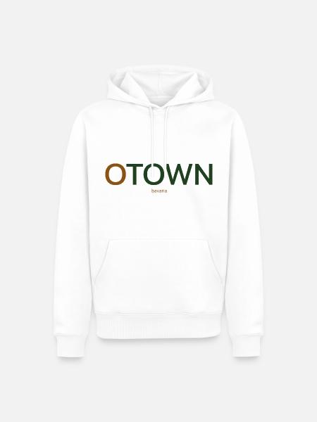 OTOWN - Männer Premium Bio Hoodie - Weiß
