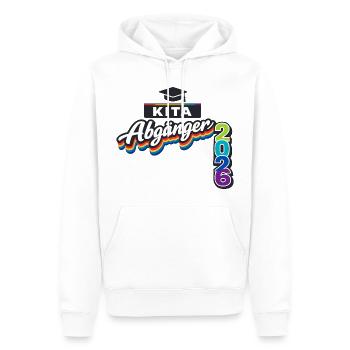 Einschulung Kita Abgänger 2026 Schulkind - Männer Premium Bio Hoodie - Weiß - Vorne - Nico (187cm)