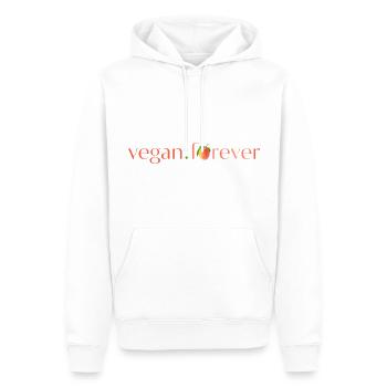 Vegane Aprikose für immer - Männer Premium Bio Hoodie - Weiß - Vorne - Nico (187cm)