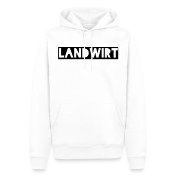 Landwirt und Stolz drauf! Zeig es der Welt. - Männer Premium Bio Hoodie - Weiß - Vorne - Nico (187cm)
