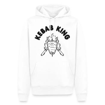 Kebab King Döner Kebab - Männer Premium Bio Hoodie - Weiß - Vorne - Nico (187cm)