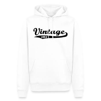 Vintage 1964 - Sweat à capuche Premium bio Homme - blanc - Devant - Nico (187cm)