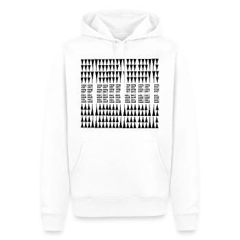 Extraordinaire 24 - Sweat à capuche Premium bio Homme - blanc - Devant - Nico (187cm)