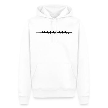 Rowing Coxed eight, Men's Crew - Sweat à capuche Premium bio Homme - blanc - Devant - Nico (187cm)