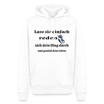 Lass sie einfach... - Männer Premium Bio Hoodie - Weiß - Vorne - Nico (187cm)