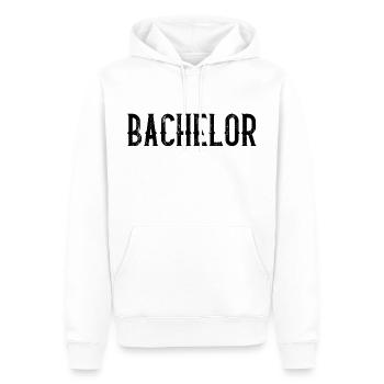 célibataire - Sweat à capuche Premium bio Homme - blanc - Devant - Nico (187cm)