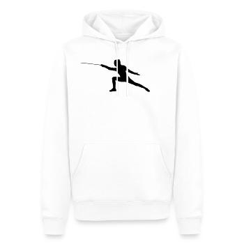 Fechten - Männer Premium Bio Hoodie - Weiß - Vorne - Nico (187cm)