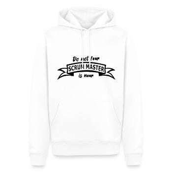 scrum master is near - Männer Premium Bio Hoodie - Weiß - Vorne - Nico (187cm)