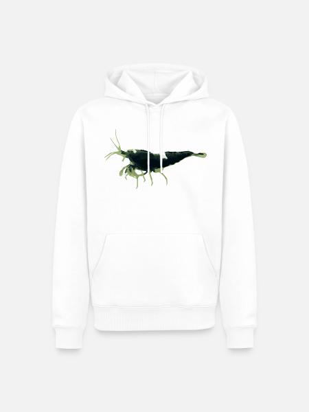 Black Taiwan Bee Garnele - Männer Premium Bio Hoodie - Weiß