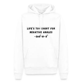 Funny Trigonometry Quote | Math Lovers Gifts - Men’s Premium Organic Hoodie - white - Front - Nico (187cm)