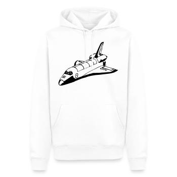 Space shuttle - Men’s Premium Organic Hoodie - white - Front - Nico (187cm)