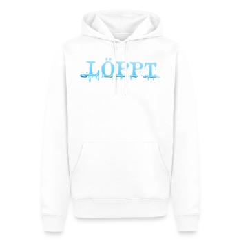 Löppt - läuft - Männer Premium Bio Hoodie - Weiß - Vorne - Nico (187cm)