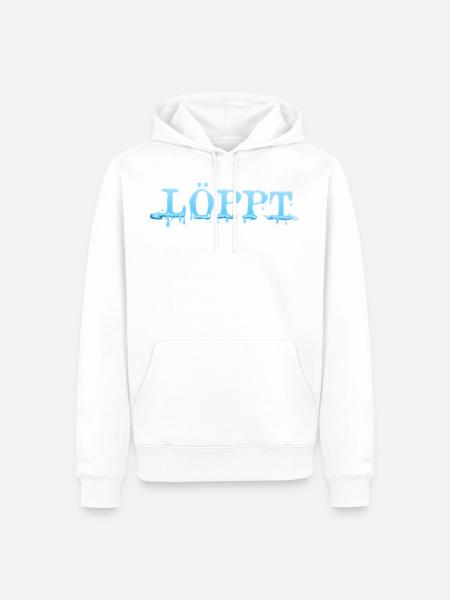 Löppt - läuft - Männer Premium Bio Hoodie - Weiß