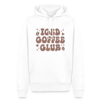 Eiskaffee-Club-Latte-Ästhetik - Männer Premium Bio Hoodie - Weiß - Vorne - Nico (187cm)