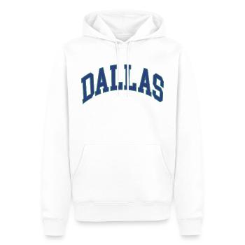 Dallas - Sweat à capuche Premium bio Homme - blanc - Devant - Nico (187cm)