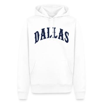 Dallas - Sweat à capuche Premium bio Homme - blanc - Devant - Nico (187cm)