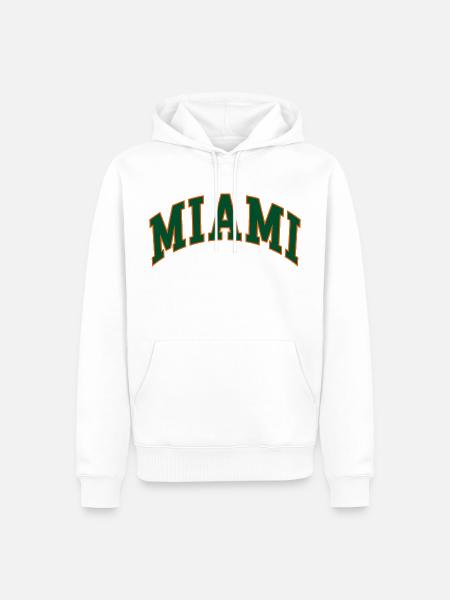 Miami - Männer Premium Bio Hoodie - Weiß