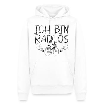 I'm Wheelless - Funny Bike Humor Design - Men’s Premium Organic Hoodie - white - Front - Nico (187cm)