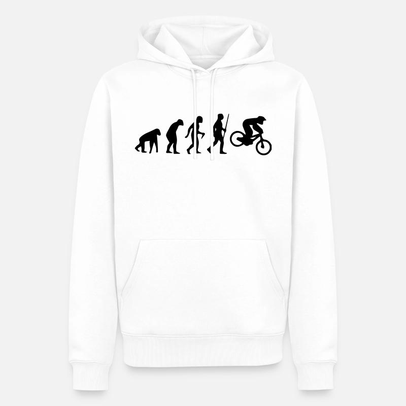 MOTORCROSS EVOLUTION - Sweat à capuche Premium bio Homme - blanc