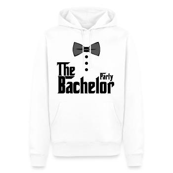 Le polterer du Bachelor Party Bachelorette Party - Sweat à capuche Premium bio Homme - blanc - Devant - Nico (187cm)