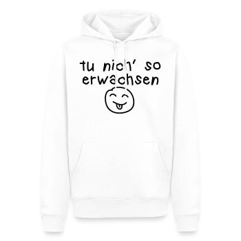 tu nich so erwachsen - Männer Premium Bio Hoodie - Weiß - Vorne - Nico (187cm)