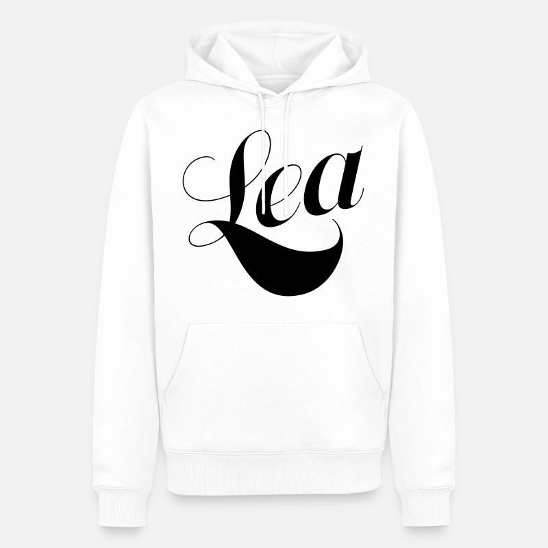 Lea - Sweat à capuche Premium bio Homme - blanc