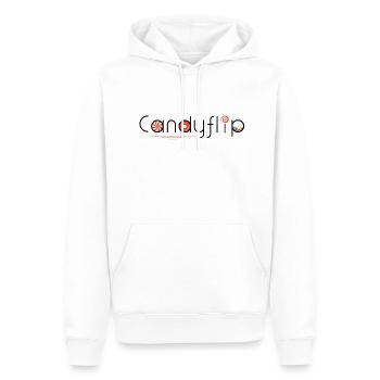 Candyflip avec Donut (Emma & Lucy) - Sweat à capuche Premium bio Homme - blanc - Devant - Nico (187cm)