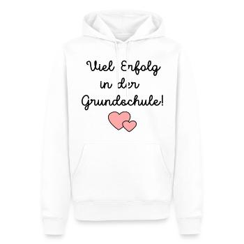 Einschulung Grundschule Schulkind - Männer Premium Bio Hoodie - Weiß - Vorne - Nico (187cm)