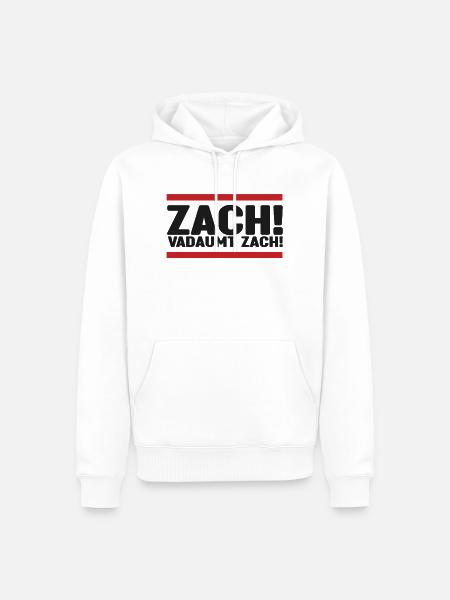 Zach! - Männer Premium Bio Hoodie - Weiß