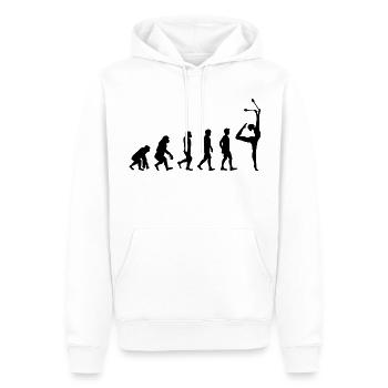 Clubs de gymnastique rythmique Gymnaste Evolution Drôle - Sweat à capuche Premium bio Homme - blanc - Devant - Nico (187cm)