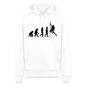 Pole Sport Dance Evolution Dancer Acrobatics - Sweat à capuche Premium bio Homme - blanc - Devant - Nico (187cm)