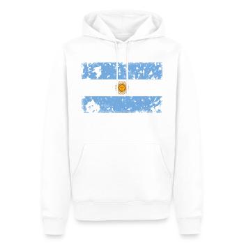 Argentine - Sweat à capuche Premium bio Homme - blanc - Devant - Nico (187cm)
