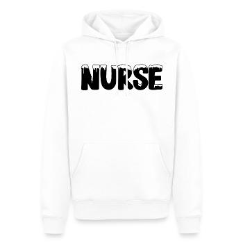 Text Eis Weihnachten Kostüm Krankenschwester - Männer Premium Bio Hoodie - Weiß - Vorne - Nico (187cm)