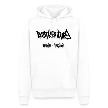 Blankenburg - Pankow Berlin - Männer Premium Bio Hoodie - Weiß - Vorne - Nico (187cm)