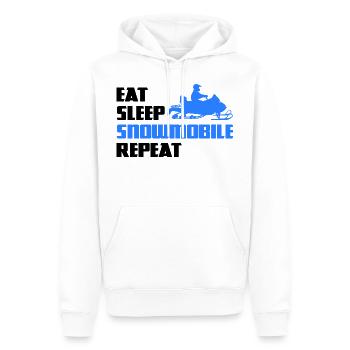 Motoneige Motoneige Motoneige - Sweat à capuche Premium bio Homme - blanc - Devant - Nico (187cm)