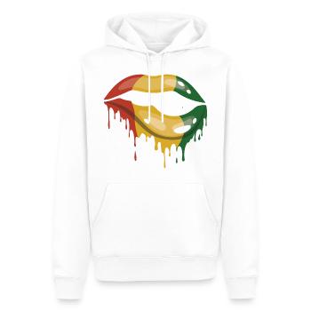 Juneteenth Black History Day Pride Gift - Men’s Premium Organic Hoodie - white - Front - Nico (187cm)