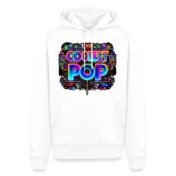 The Coolest Pop 13 - Männer Premium Bio Hoodie - Weiß - Vorne - Nico (187cm)