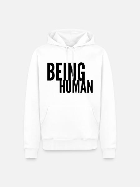 BEING HUMAN - being human - Männer Premium Bio Hoodie - Weiß