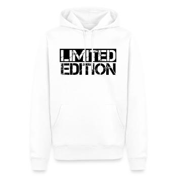 Édition limitée Unique Spécial - Sweat à capuche Premium bio Homme - blanc - Devant - Nico (187cm)