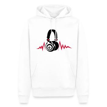 Equalizer Audio-Musik-Kopfhörer DJ zik14 - Männer Premium Bio Hoodie - Weiß - Vorne - Nico (187cm)