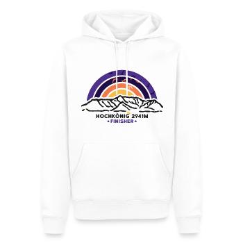 Hochkönig Tirol Trail Wandern Skigebiet Souvenir - Männer Premium Bio Hoodie - Weiß - Vorne - Nico (187cm)