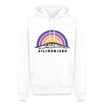 Kilimanjaro Kilimanjaro Kenya Tanzania Souvenir - Men’s Premium Organic Hoodie - white - Front - Nico (187cm)