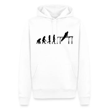 Kunstturnen Parallelbarren Turner Evolution - Männer Premium Bio Hoodie - Weiß - Vorne - Nico (187cm)