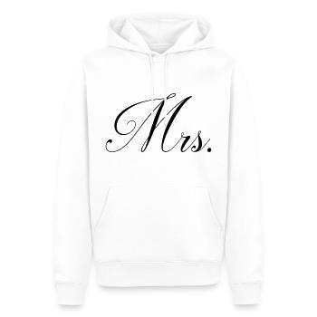 Mrs ! Miss ! Geschenk Sprüche - Männer Premium Bio Hoodie - Weiß - Vorne - Nico (187cm)