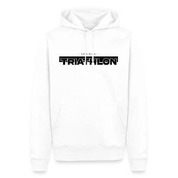 Triathlon no limits - Männer Premium Bio Hoodie - Weiß - Vorne - Nico (187cm)
