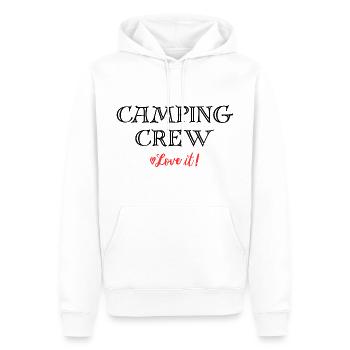 Camping Crew - Männer Premium Bio Hoodie - Weiß - Vorne - Nico (187cm)