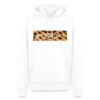 Einzelstück - Männer Premium Bio Hoodie - Weiß - Vorne - Nico (187cm)
