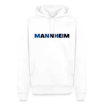 Mannheim - Sweat à capuche Premium bio Homme - blanc - Devant - Nico (187cm)